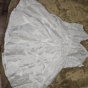 White wedding dress short